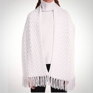 Naked Cashmere Sheepskin basket weave cashmere scarf NWT